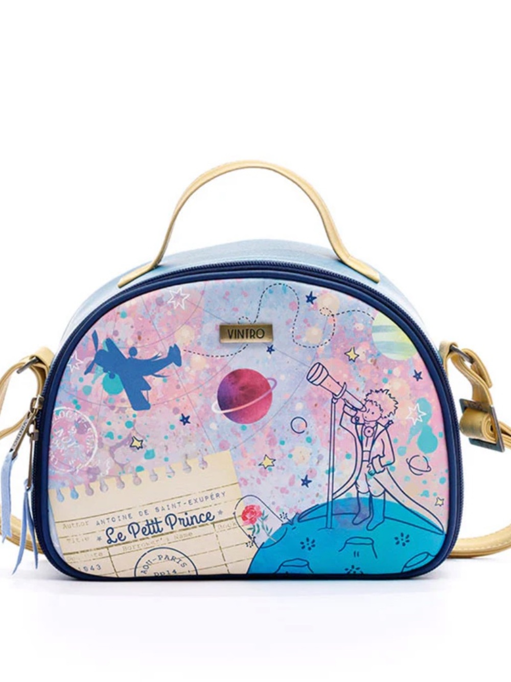 Le Petit Prince Blue Pink Lunch bag